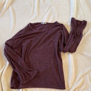 Lucky Brand Heathered Purple Top